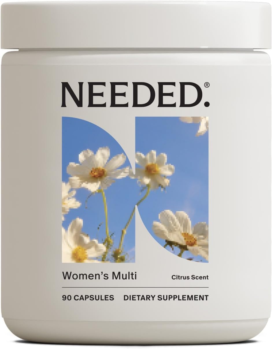 Needed. Multivitamin for Women with 23 Vitamins, Minerals and Antioxidants - Daily Womens Multivitamin - Vitamin B12, B6, D3, Choline, Calcium, Biotin, Magnesium, Folate and More (90 Count)