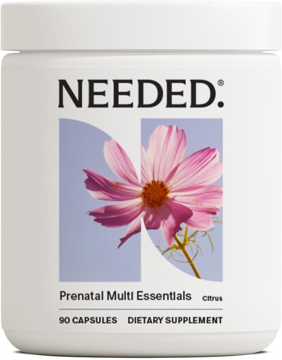 Needed. Multivitamin for Prenatal | Prenatal Multi Essentials Capsule - Pregnancy, Breastfeeding, Postpartum | Expertly-Formulated & Third-Party Tested, | 30-Day Supply