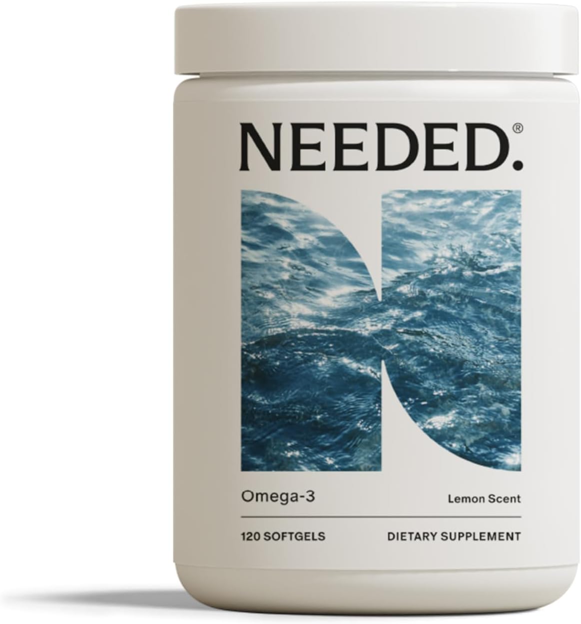 Needed. Prenatal Omega-3 - High Potency Dose of Sustainably Sourced Fish Oil, 1000mg DHA, 1000mg EPA, Encased in a Gelatin-Free, Plant-Based Softgel Shell, Daily 4 Softgel Dose, 30-Day Supply
