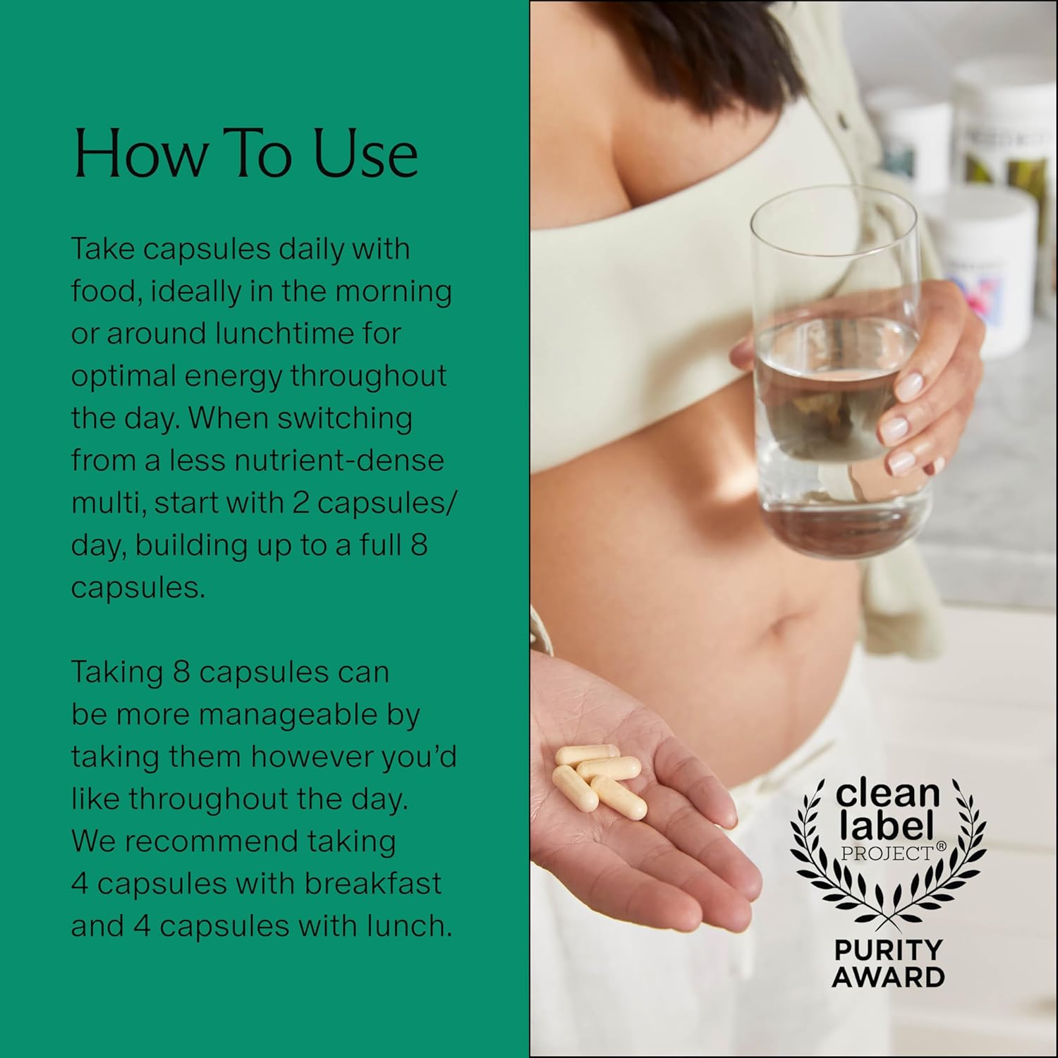 Needed. Multivitamin with Choline Capsules for Prenatal, Pregnancy, Breastfeeding, Postpartum | Expertly-Formulated & Third-Party Tested| 30-Day Supply